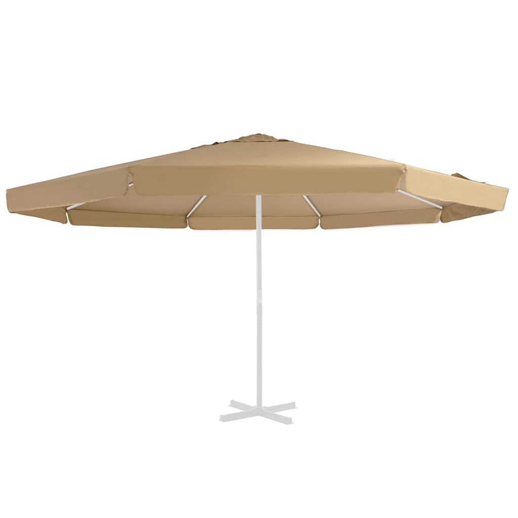 Vervangingsdoek voor parasol 500 cm taupe - AllerleiShop
