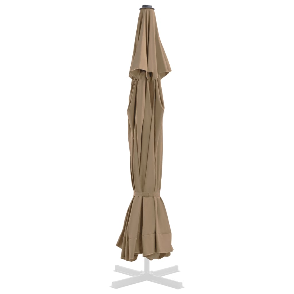 Vervangingsdoek voor parasol 500 cm taupe - AllerleiShop