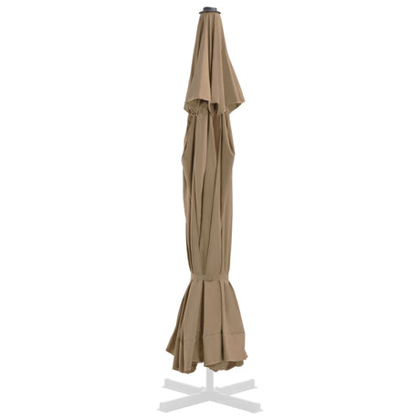 Vervangingsdoek voor parasol 500 cm taupe - AllerleiShop