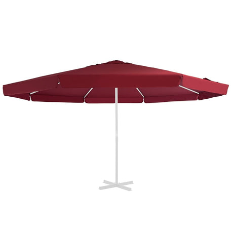 Vervangingsdoek voor parasol 500 cm bordeauxrood - AllerleiShop