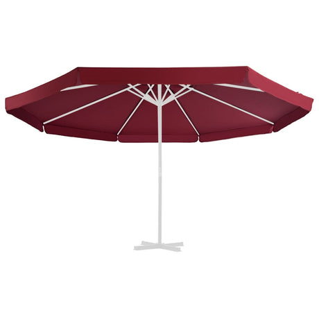 Vervangingsdoek voor parasol 500 cm bordeauxrood - AllerleiShop