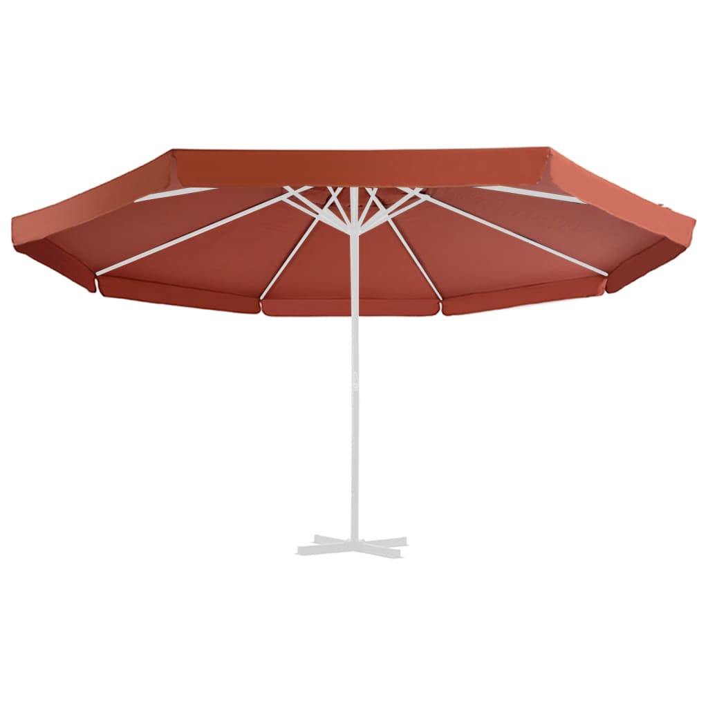 Vervangingsdoek voor parasol 500 cm terracottakleurig - AllerleiShop