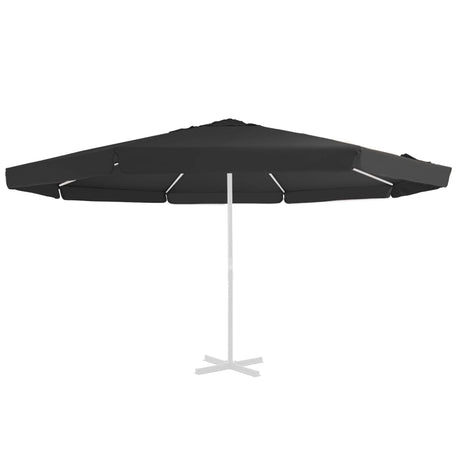 Vervangingsdoek voor parasol 500 cm zwart - AllerleiShop