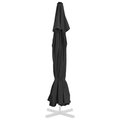 Vervangingsdoek voor parasol 500 cm zwart - AllerleiShop