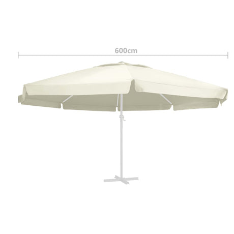 Vervangingsdoek voor parasol 600 cm zandkleurig - AllerleiShop
