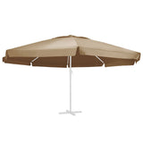 Vervangingsdoek voor parasol 600 cm taupe - AllerleiShop