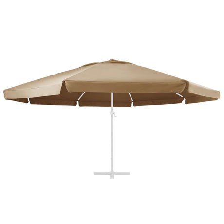 Vervangingsdoek voor parasol 600 cm taupe - AllerleiShop