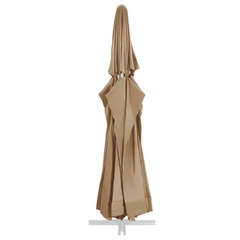 Vervangingsdoek voor parasol 600 cm taupe - AllerleiShop