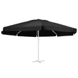 Vervangingsdoek voor parasol 600 cm zwart - AllerleiShop