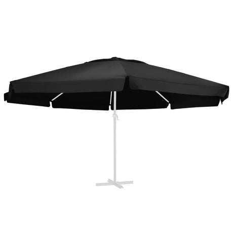 Vervangingsdoek voor parasol 600 cm zwart - AllerleiShop
