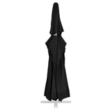 Vervangingsdoek voor parasol 600 cm zwart - AllerleiShop