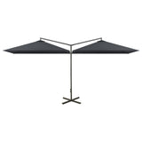 Parasol dubbel met stalen paal 600x300 cm antracietkleurig - AllerleiShop