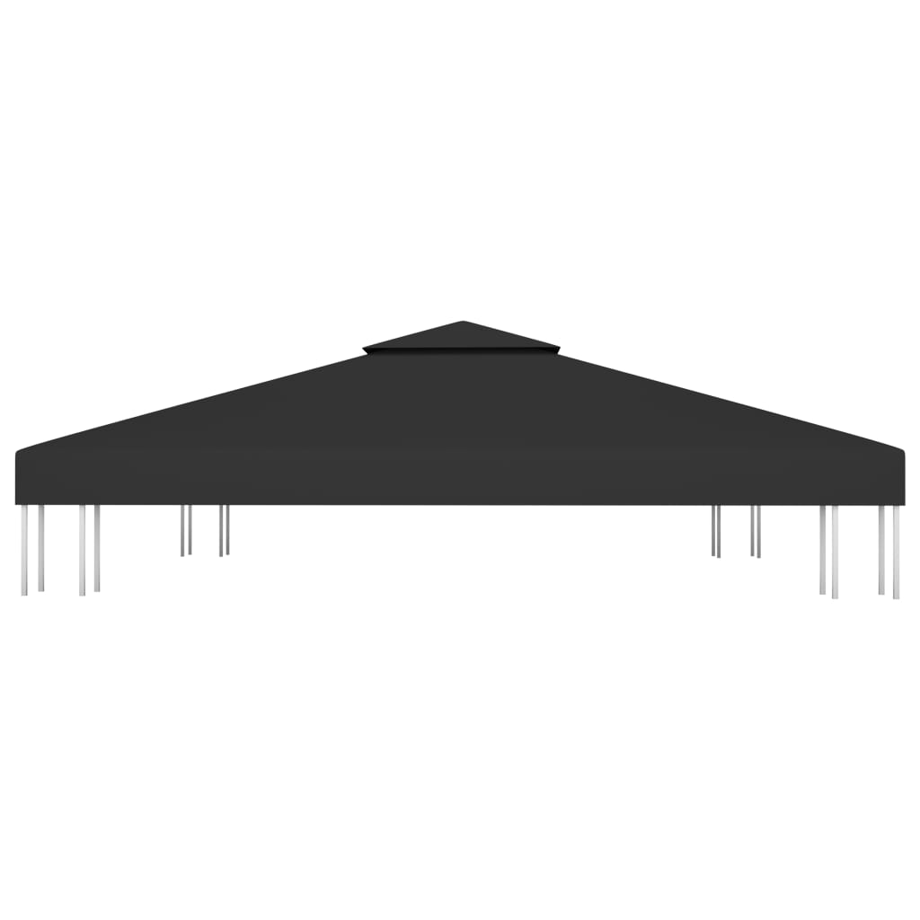 Prieeldak 2-laags 310 g/m² 3x3 m zwart - AllerleiShop
