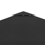 Prieeldak 2-laags 310 g/m² 3x3 m zwart - AllerleiShop