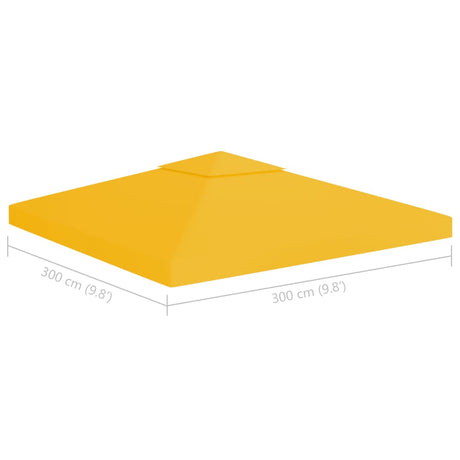 Prieeldak 2-laags 310 g/m² 3x3 m geel - AllerleiShop