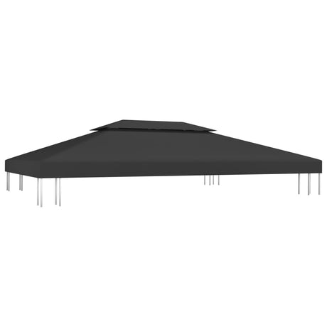Prieeldak 2-laags 310 g/m² 4x3 m zwart - AllerleiShop