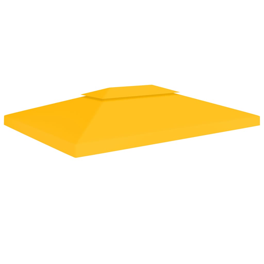 Prieeldak 2-laags 310 g/m² 4x3 m geel - AllerleiShop