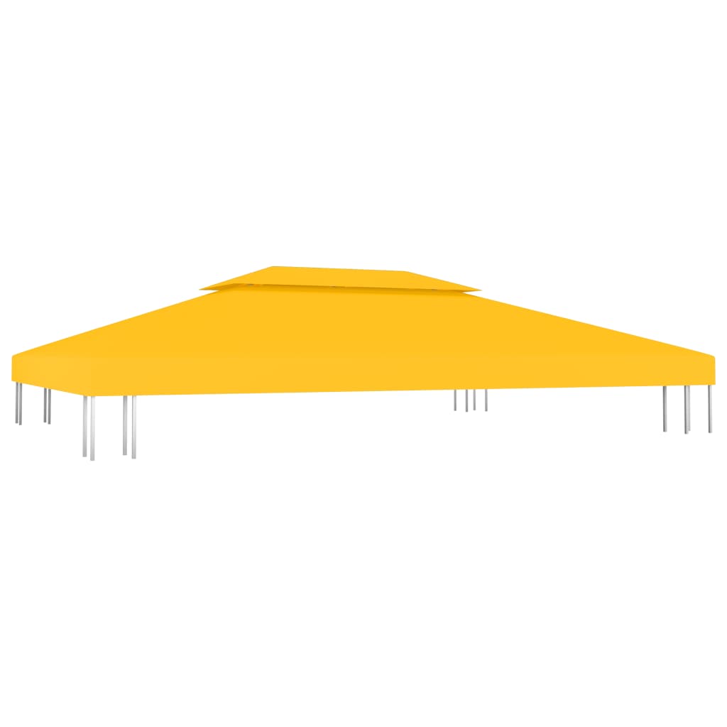 Prieeldak 2-laags 310 g/m² 4x3 m geel - AllerleiShop