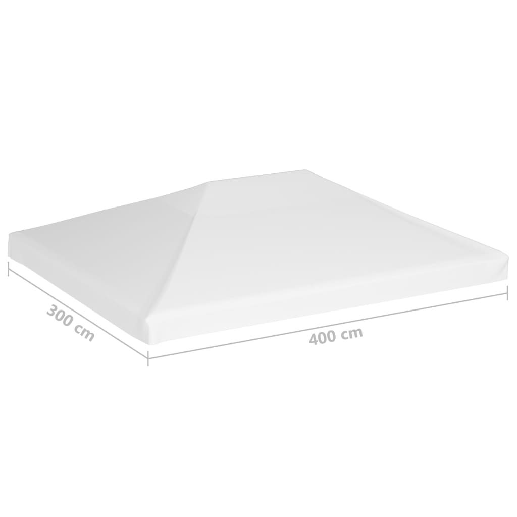 Prieeldak 270 g/m² 4x3 m wit - AllerleiShop