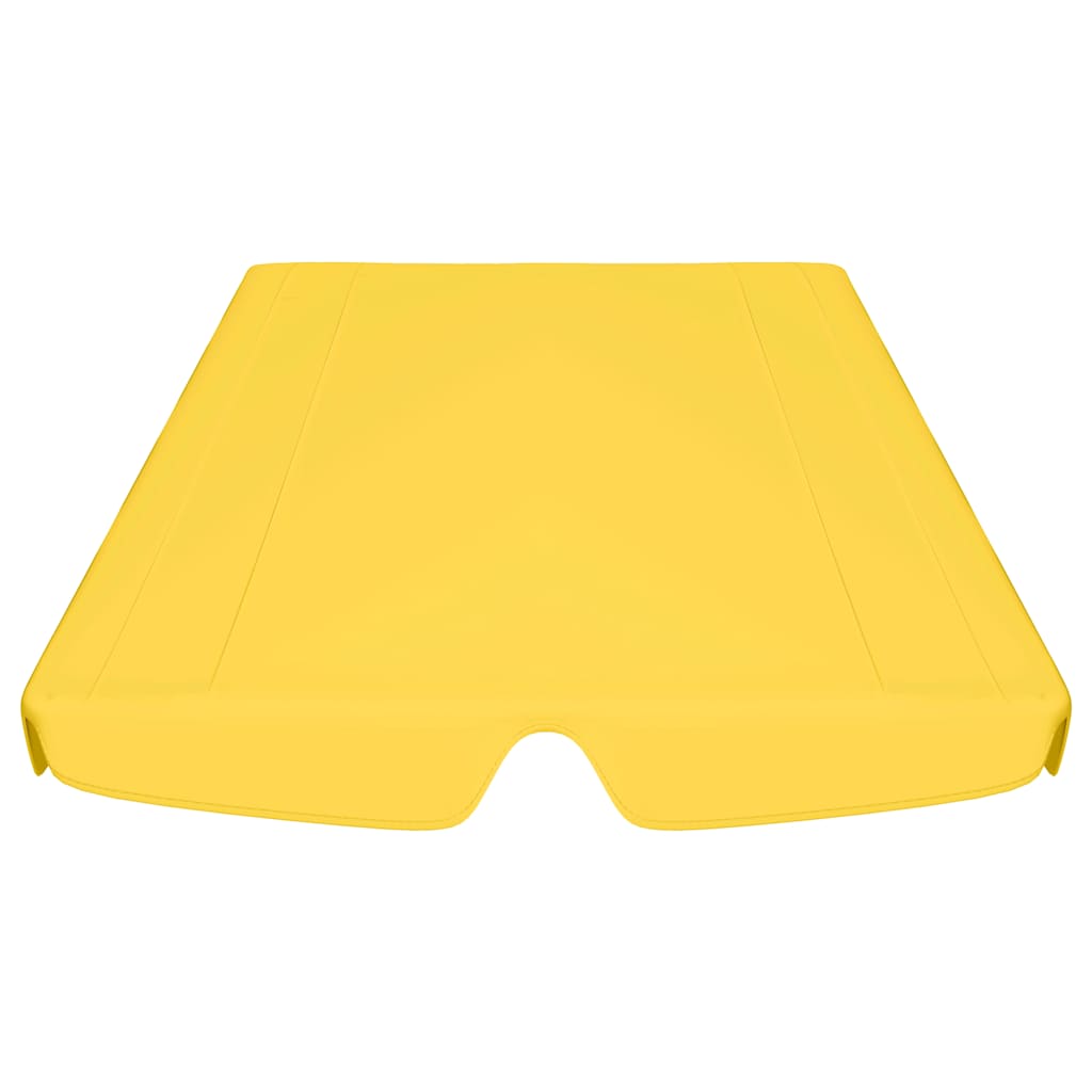 Vervangingsluifel voor schommelbank 188/168x145/110 cm geel