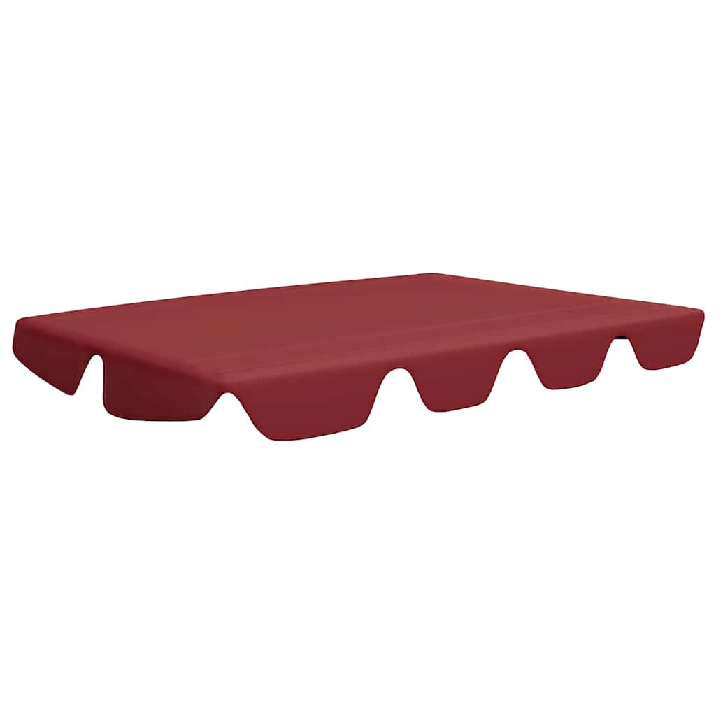 Vervangingsluifel voor schommelbank 188/168x145/110 cm wijnrood
