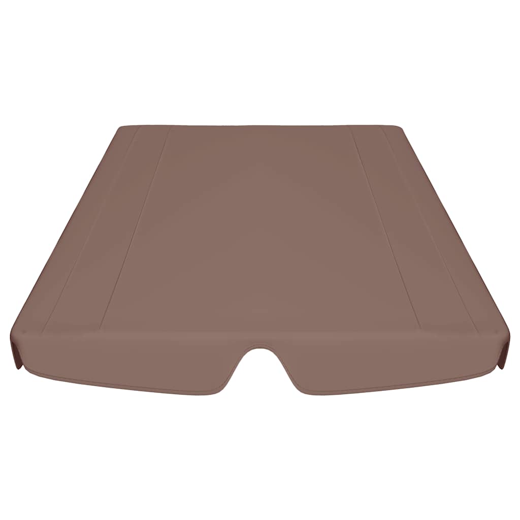 Vervangingsluifel voor schommelbank 188/168x145/110 cm bruin