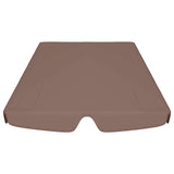 Vervangingsluifel voor schommelbank 188/168x145/110 cm bruin