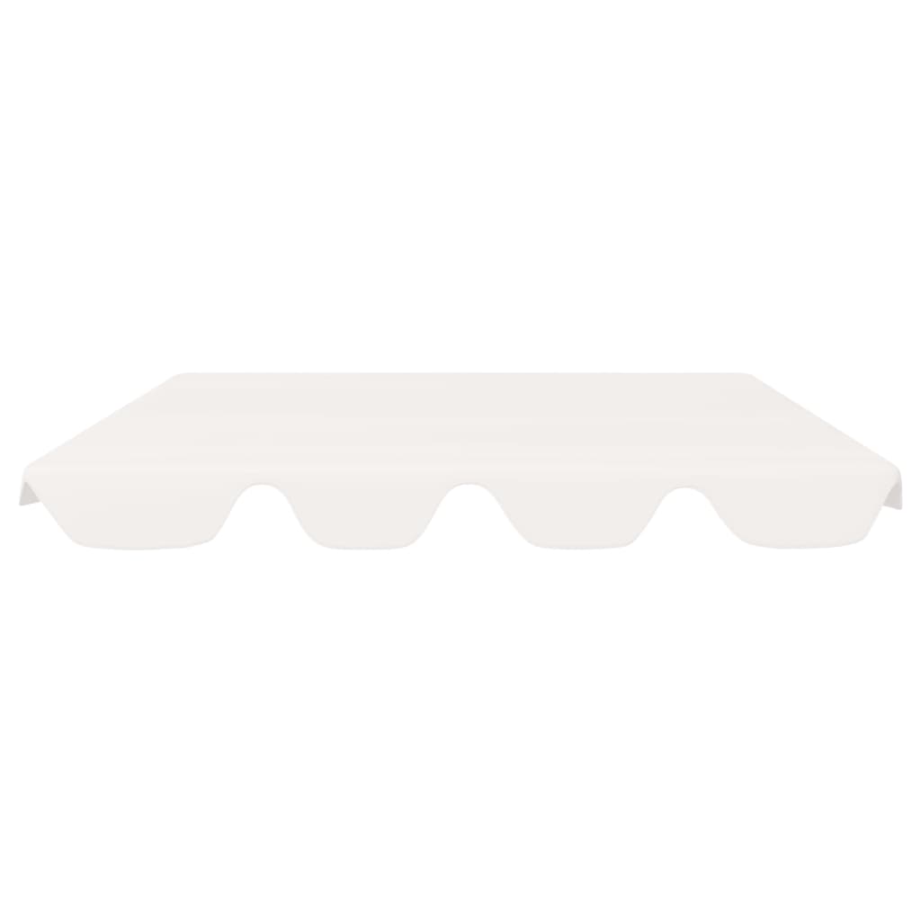 Vervangingsluifel voor schommelbank 188/168x145/110 cm wit - AllerleiShop