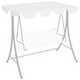 Vervangingsluifel voor schommelbank 188/168x145/110 cm wit - AllerleiShop