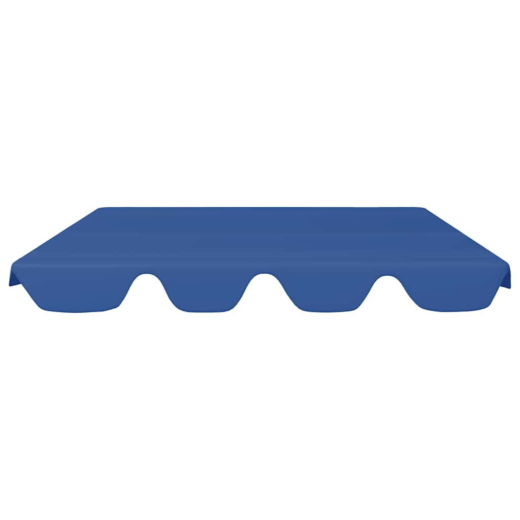 Vervangingsluifel voor schommelbank 150/130x105/70 cm blauw