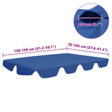 Vervangingsluifel voor schommelbank 150/130x105/70 cm blauw