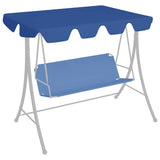 Vervangingsluifel voor schommelbank 150/130x105/70 cm blauw