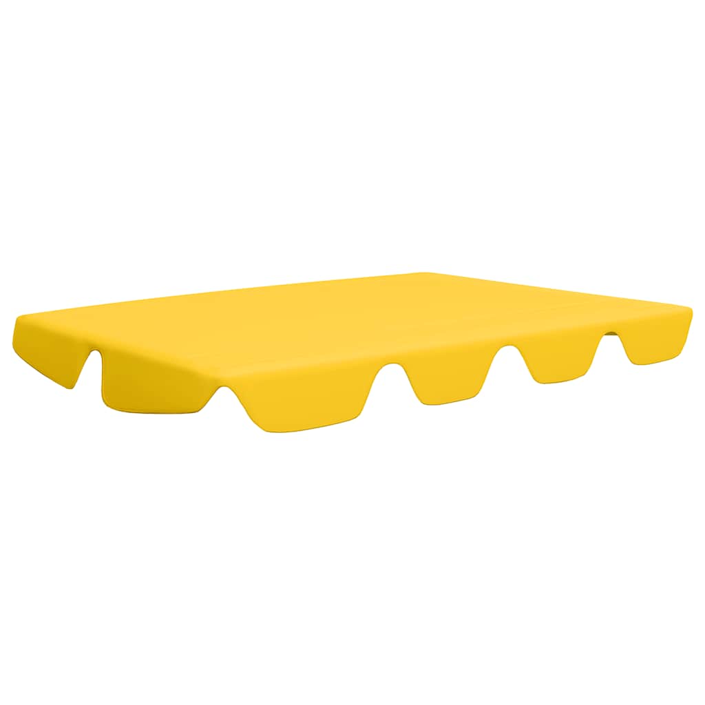 Vervangingsluifel voor schommelbank 150/130x105/70 cm geel