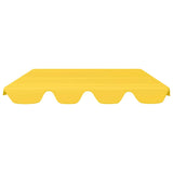 Vervangingsluifel voor schommelbank 150/130x105/70 cm geel