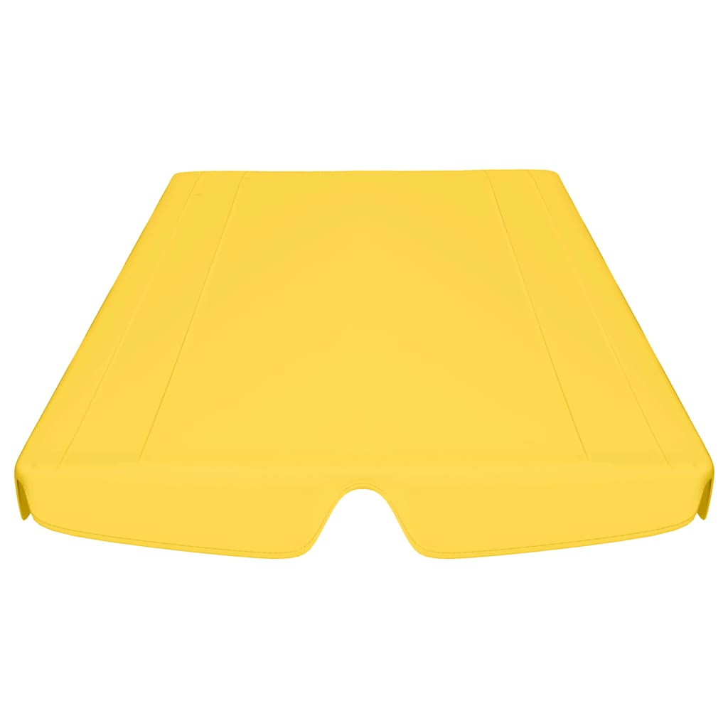 Vervangingsluifel voor schommelbank 150/130x105/70 cm geel