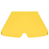 Vervangingsluifel voor schommelbank 150/130x105/70 cm geel