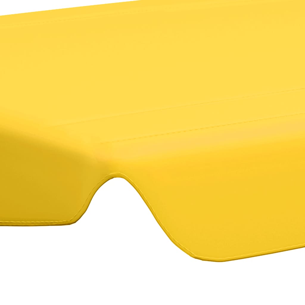 Vervangingsluifel voor schommelbank 150/130x105/70 cm geel