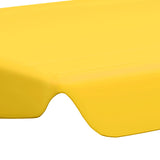 Vervangingsluifel voor schommelbank 150/130x105/70 cm geel