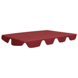 Vervangingsluifel voor schommelbank 150/130x105/70 cm wijnrood