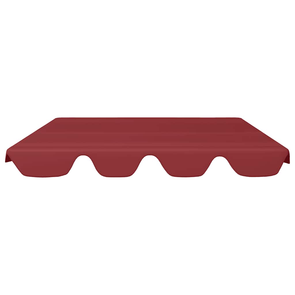Vervangingsluifel voor schommelbank 150/130x105/70 cm wijnrood