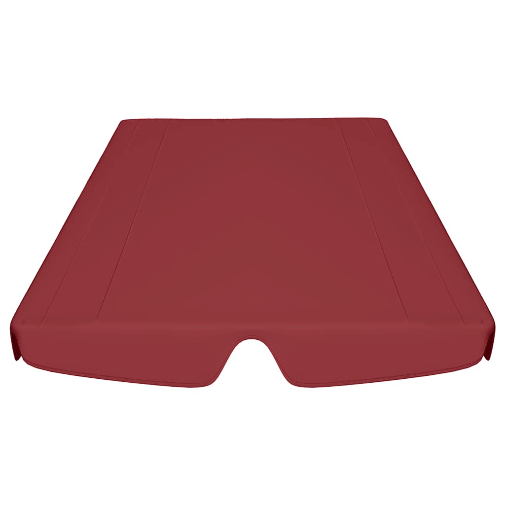 Vervangingsluifel voor schommelbank 150/130x105/70 cm wijnrood