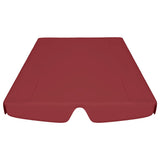 Vervangingsluifel voor schommelbank 150/130x105/70 cm wijnrood