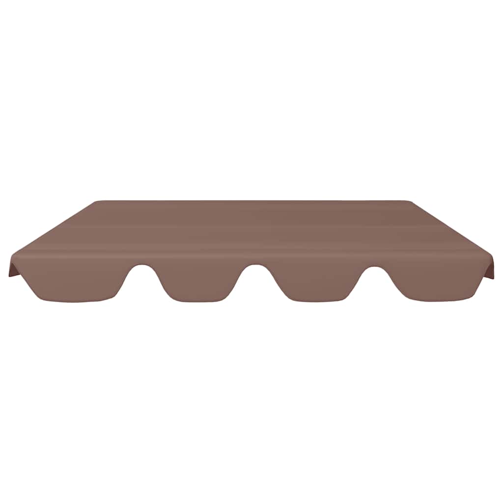 Vervangingsluifel voor schommelbank 150/130x105/70 cm bruin