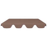 Vervangingsluifel voor schommelbank 150/130x105/70 cm bruin