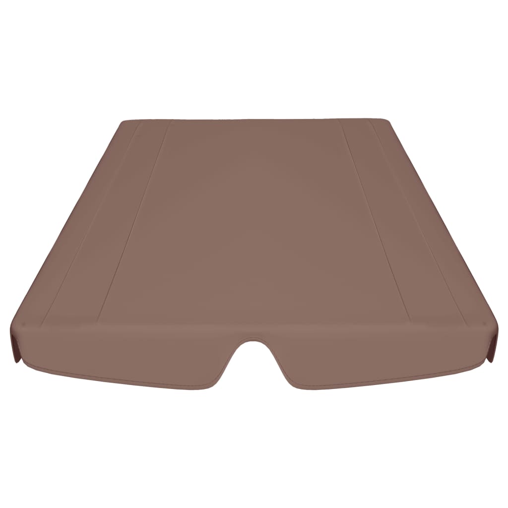 Vervangingsluifel voor schommelbank 150/130x105/70 cm bruin