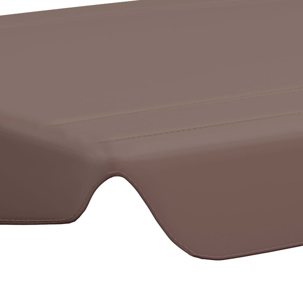 Vervangingsluifel voor schommelbank 150/130x105/70 cm bruin