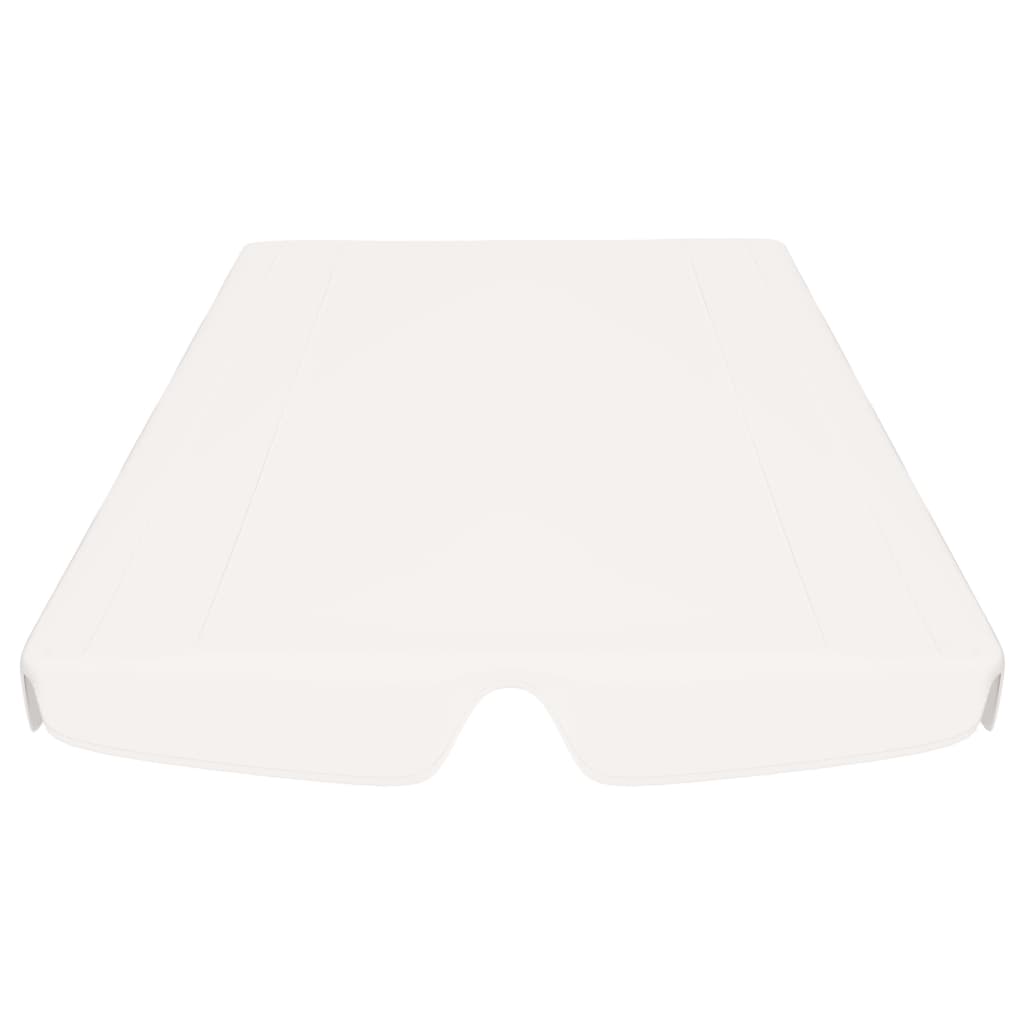 Vervangingsluifel voor schommelbank 150/130x105/70 cm wit - AllerleiShop