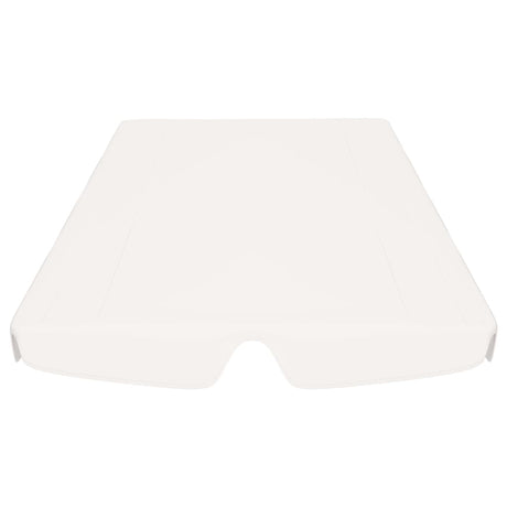 Vervangingsluifel voor schommelbank 150/130x105/70 cm wit - AllerleiShop