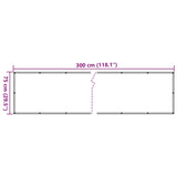 Balkonscherm 75x300 cm oxford stof antraciet