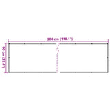 Balkonscherm 90x300 cm oxford stof antraciet